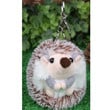 1PC Cute Plush Pompon Hedgehog Animal Keychain Bag 10cm Mobile Phone Pendant Keyring