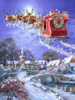 5D DIY Full Round Diamond Painting Santa Snowman Dog Diamond Embroidery Christmas Tree Picture Of Rhinestone Mosaic Decor Gifts