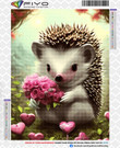 Diamond Painting Animal Hedgehog Full Mosaic Flower Diamond Embroidery 5D DIY Art Picture Home Decoration