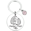Cute Funny Hedgehog Keychain Cute Couple Gifts Key Chain Pendant Boyfriend 1 Year Anniversary Gift