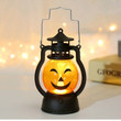 Halloween LED Hanging Pumpkin Lantern Light Ghost Lamp Candle Light Retro Small Oil Lamp Halloween Party Home Decor Horror Props