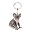 Koala bear coala keychain support Australia Acrylic Chain Keyring steel коала charms for Men Womens animal charms friends gift