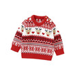Baby Christmas Clothes Winter Red Long Sleeve Knitted Newborn Boys Girls Reindeer Pullover