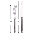 Roman Knife, Fork and Spoon 304 Stainless Steel Thickened Western Food Knife Fork Spoon Thick Beef Steak Knife Fork Spoon Set
