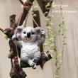 Pastoral simulation koala resin creative outdoor gardening courtyard decoration pendant swing panda home balcony furnishings