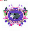 Three Ratels K302 Opossum is Very Stressed and Cute Plus Flowers Sticker Outdoor Rated Vinyl Sticker Decal for Windows, Bumpers