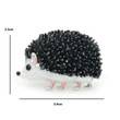 baby Black Enamel Hedgehog Brooches For Women Lovely Animal Fashion Jewelry