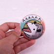 AAAAAA Screaming Opossum Pinback Button Pin Animal Pet Possum Meme Badge for Various Clothing Backpacks and Bags