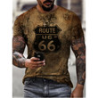 Route 66 Road Printed Men's T-shirt