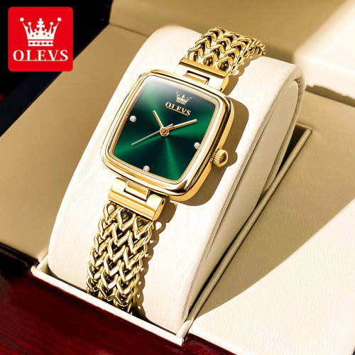 OLEVS Luxury Brands Women's Watches Trend Waterproof Simple Atmosphere Stainless Steel Quartz Wrist watch Original Certification