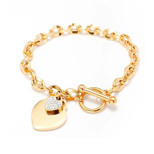 Bracelet For Women Gold Plated Thick Chain Bracelets Charm