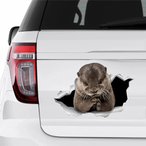 Car Sticker Otter Pet Animal Waterproof Vinyl