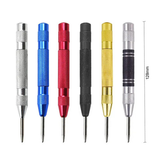 Automatic Centre Punch General Woodworking Metal Drill Adjustable Spring Loaded Automatic Punch Hand Tools for Metal Wood Glass