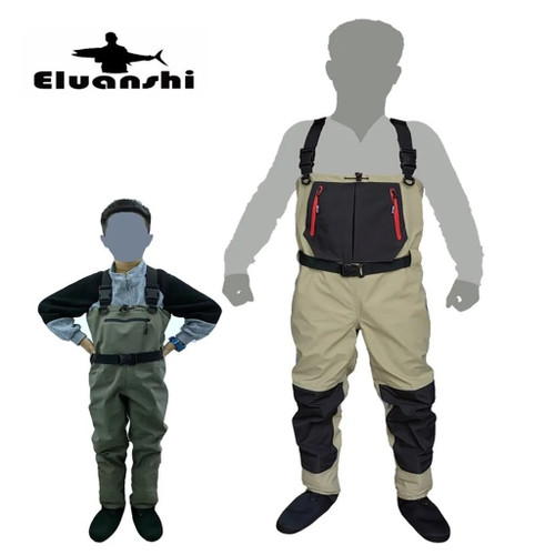 fishing Children to adults waders neoprene foot for men raft hunting Quick-dry Waterproof and breathable