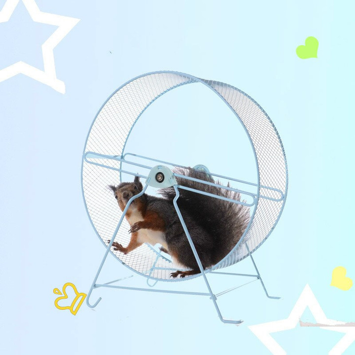 Can Be Used In Cages Metal Silent Running Wheel 25cm/32cm Hamster Hedgehog Squirrel and Other Small Pet Running Wheels