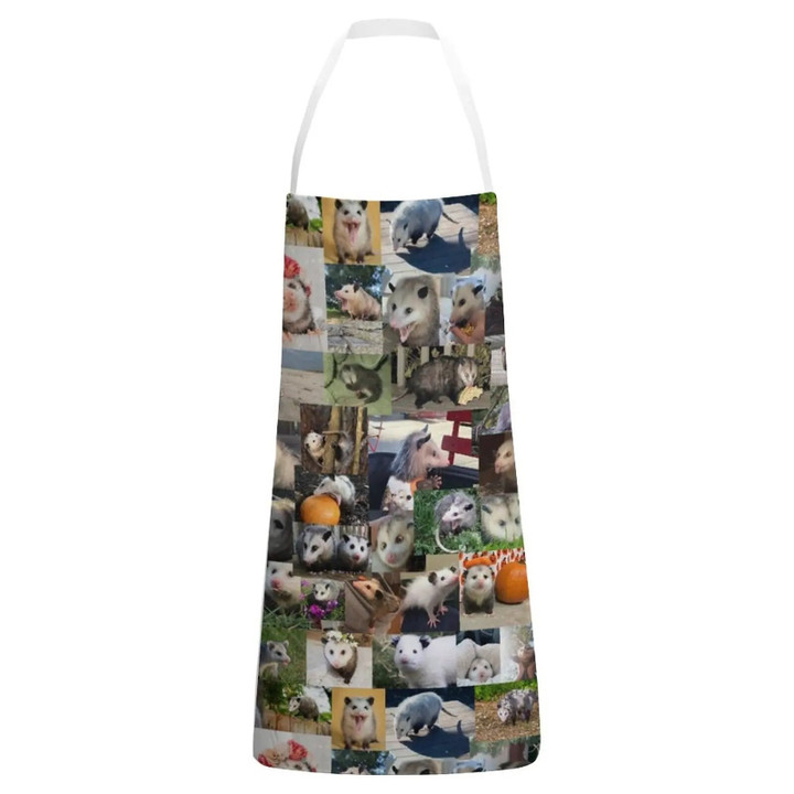 Opossums (4K) Apron Cooking Apron Kitchen Things And For Home Kitchenware