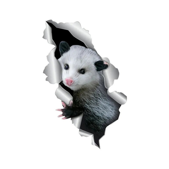 Car Sticker Opossum 3D Pet Animal Waterproof Vinyl Decal Car Accessories Decor Pegatinas Para Coche