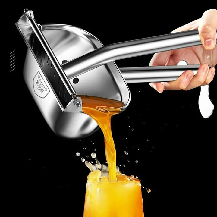 Manual Citrus Juicer Stainless Steel Hand Orange Squeezer Lemon Fruit Juicer Press Machine Kitchen Bar Fruit Tools Accessories