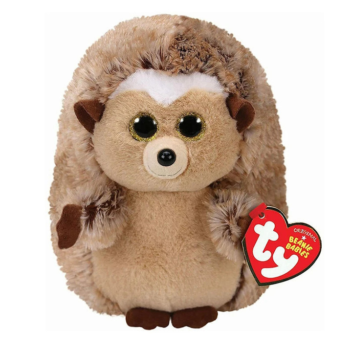 15cm Ty Beanie Big Eyes Stuffed Plush Toy Soft Cute Animal Doll Brown Hedgehog