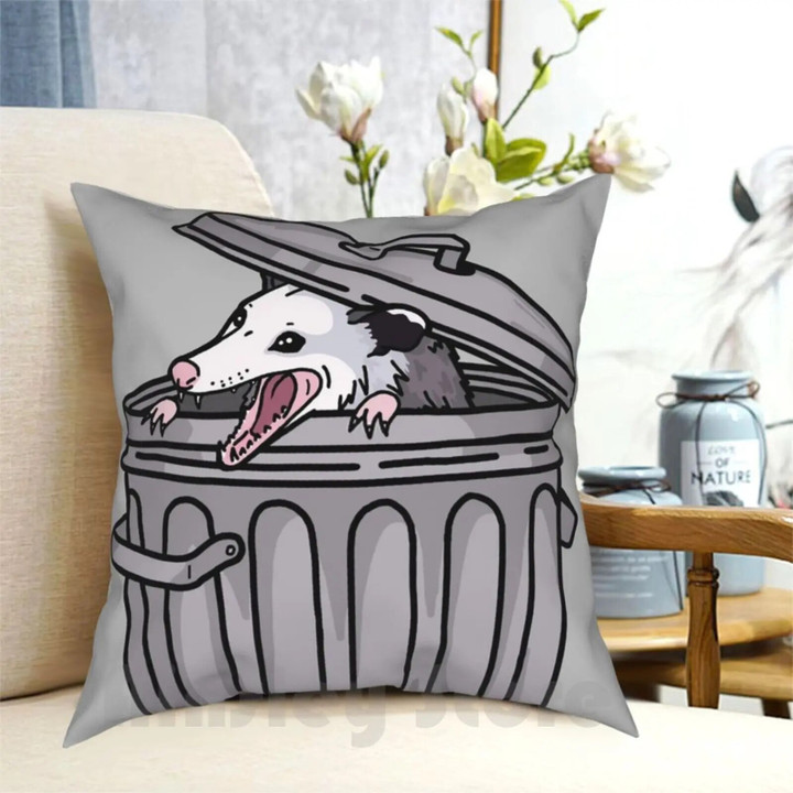 Opossum funny Pillow