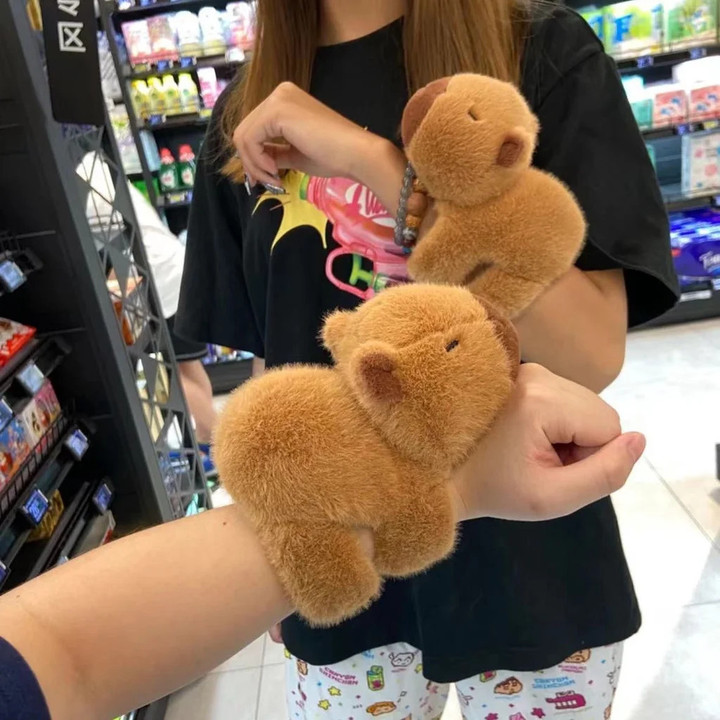 Rytanda Capybara Clap Circle Toys Slap Snap Wrap Wristband Bracele