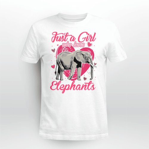 Elephant Shirt - A Girl Who Loves Elephants