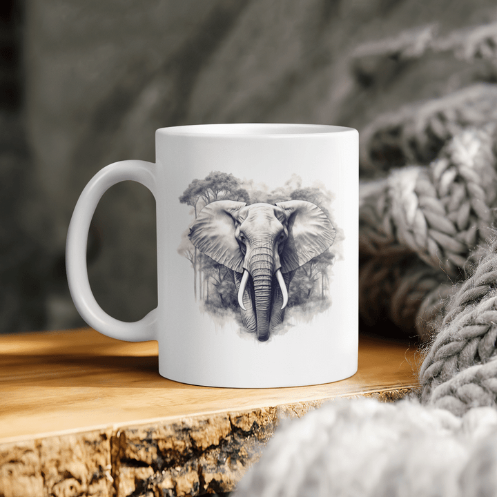 Elephant Mug - An Elephant In The Jungle
