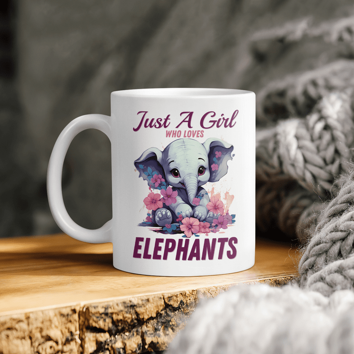 Elephant Mug - Just A Girl Who Love Elephants [WGH002]