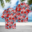 Flamingo Hibiscus Flower Colorful Floral Hawaiian Shirts, Aloha Shirt For Men women, Funny Flamingo Beach Shirt
