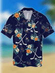 Lacrosse - Tropical Orange Hawaiian Shirt, Summer gift, Hawaiian Shirts for Men, Aloha Beach Shirt