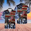 Camo Style United States Navy Design Hawaiian Shirt