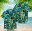 Flat Nose School Bus Hawaiian Shirt, Summer Gift for School bus Driver