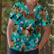 Hiding Squirrels Tropical Palm Leaves Summer Vacation Gift Ideal Hawaiian Shirt