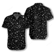 Cute Occult Symbols Wicca Black Theme Hawaiian Shirt