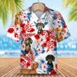 Dachshund Flower american Hawaiian Shirt, Summer aloha shirt, Men Hawaiian shirt, Women Hawaiian shirt