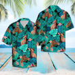 Vivid Forest With American Saddlebred Hawaiian Shirt for men, Horse Hawaiian Aloha Shirt