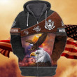 Eagle America 3D zip hoodie, July 4th Shirts, Gift for him