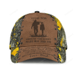 Personalized Hunting Dad To My Son Baseball Cap Hat Yellow Camo Pattern Classic Hunting Dad Cap Hat