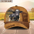 Custom Name Holstein Cattle Cap, Cattle Hat, Farm Baseball Hat, Cap Hat For Farmer Farm Lover