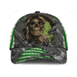 Custom Name Skull Weed Classic Cap, Baseball Skull Cap Hat For Summer Travel