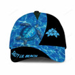 Salty Lil Beach Classic Cap Hat Turtle 3D Full Print Cap Hat