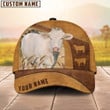 Custom Name Charolais Cattle Cap , Cattle Hat, Farm Baseball Hat, Cap Hat For Farmer Farm Lover