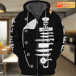 CHEF - Personalized Name 3D Zipper Hoodie, Cooking 3D Shirt, Chef Birthday gift