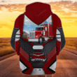 Truck - Personalized Name 3D Zipper Hoodie, Gift for trucker