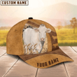 Custom Name Charolais Cattle Cap, Baseball Hat For Farmer, Gift for cow lover