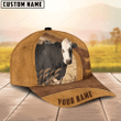 Custom Name Black Hereford Cap, Baseball Hat For Farmer, Gift for cow lover