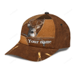 Personalized 3D Classic Cap Hat For Hunter, Baseball Deer Hunting Cap Hat For Grandpa Dad