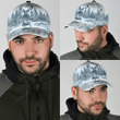 Personalized Name White Deer Hunting Classic Cap Hat, Hunting Cap Hat 3D Full Print