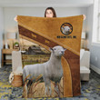 Southdown Ram For Customer Blanket, Gift for Farmer