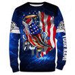Bass Fishing 3D American Flag patriotic Customize name All over print shirts
